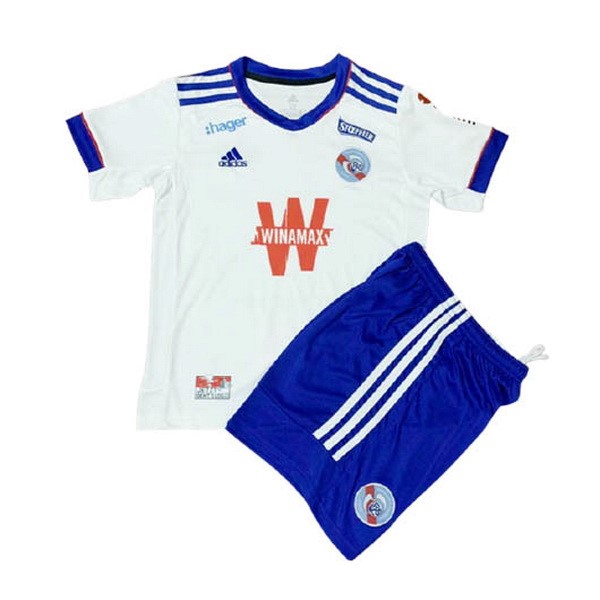 Camiseta Estrasburgo Replica Segunda Ropa Niños 2020/21 Blanco